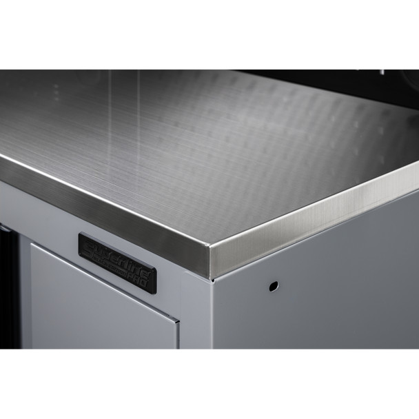 Sealey Superline PRO Black Edition Stainless Steel Worktop 1360mm APMS30SSB