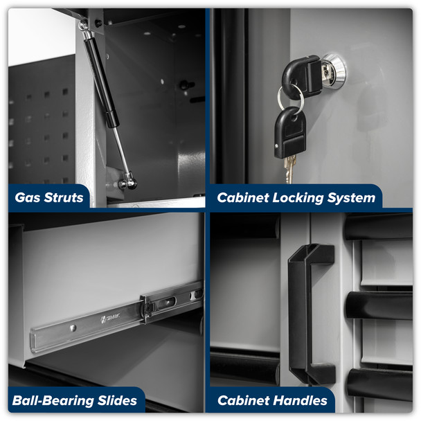 Sealey Modular storage system with some wheel cabinets