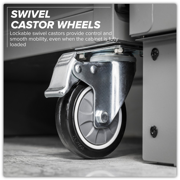 Sealey Modular system with wheel storage cabinets