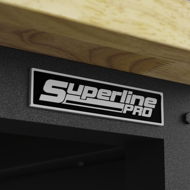 Sealey Superline PRO Modular Workbench with Pegboard Back Panel Wooden Worktop 1525mm APMWB60COMBOW