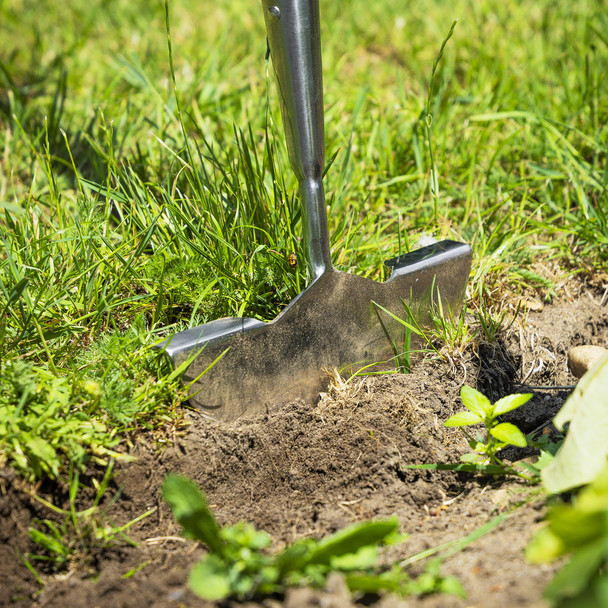 Garden lawn edger with long reach handle