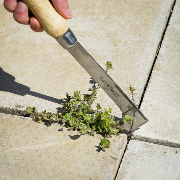 Sealey Premier Weeding Knife with Ash Handle & Stainless Steel Blade GTWH009