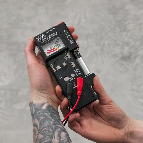 Sealey Multipurpose Battery, Bulb, Fuse & Continuity Tester BT06