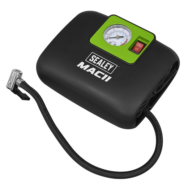 Inflator with a flash light