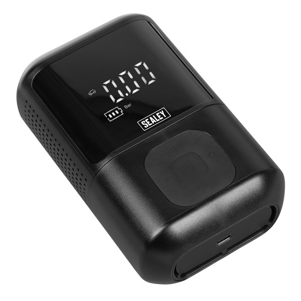 RECHARGEABLE DIGITAL TYRE INFLATOR - With an output of 8L/min.