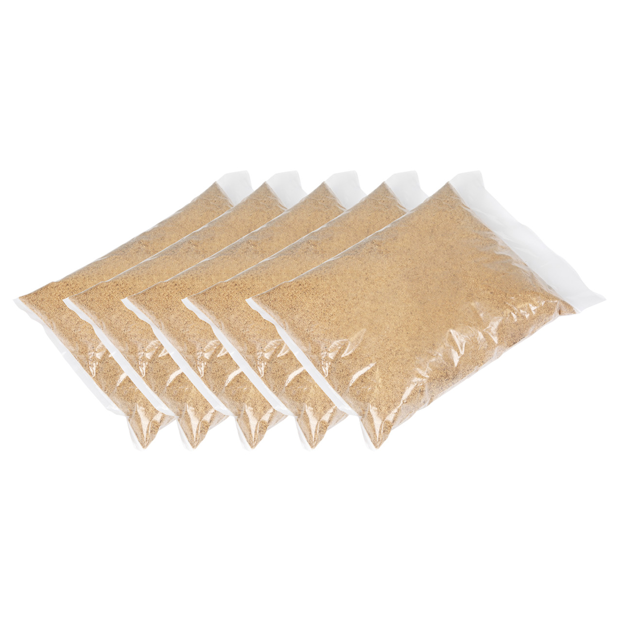 SUPPLIED WITH WALNUT MEDIA – 5kg Walnut media bag supplied with unit