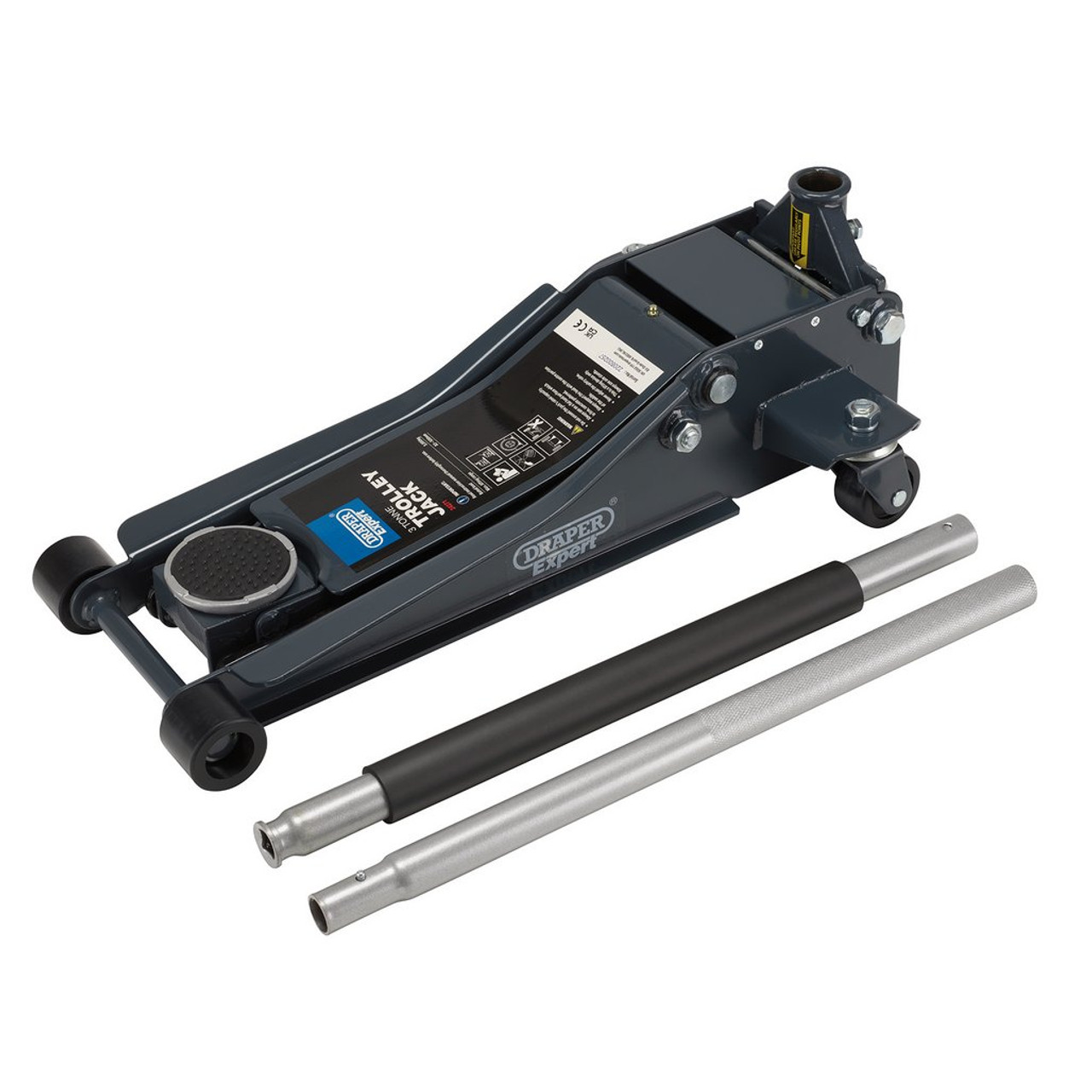Draper Expert Professional Low Profile Garage Trolley Jack, 3 Tonne 24271