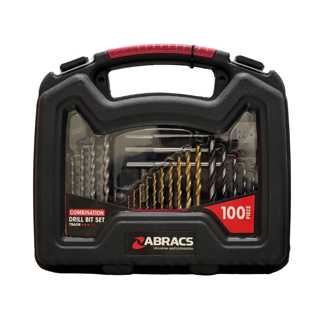 Abracs 100PC Combination Drill Bit Set CDBSET100