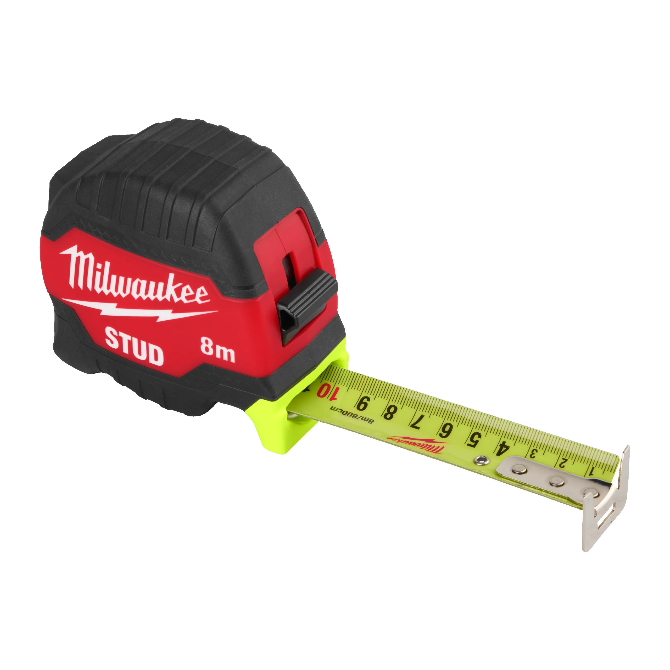 Milwaukee Gen3 8m Stud heavy duty tape measure with blade extended 4932498765