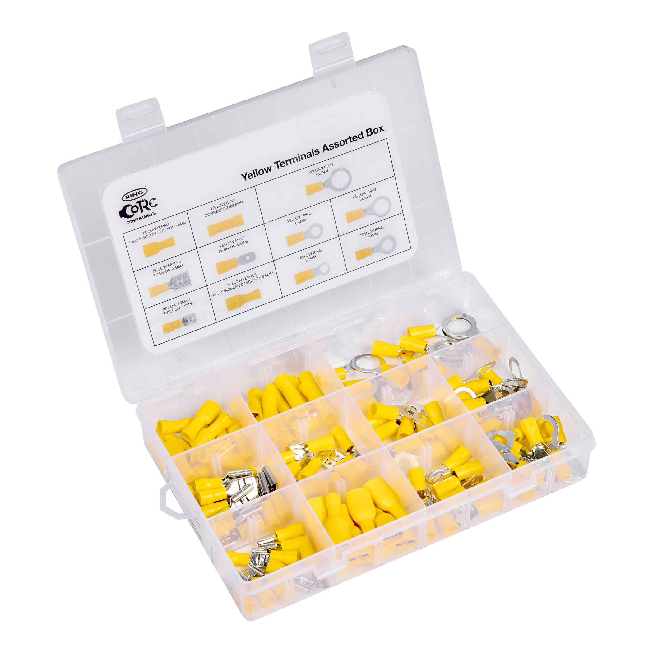Ring Yellow Electrical Wiring Terminals Assorted Box  RCC21020