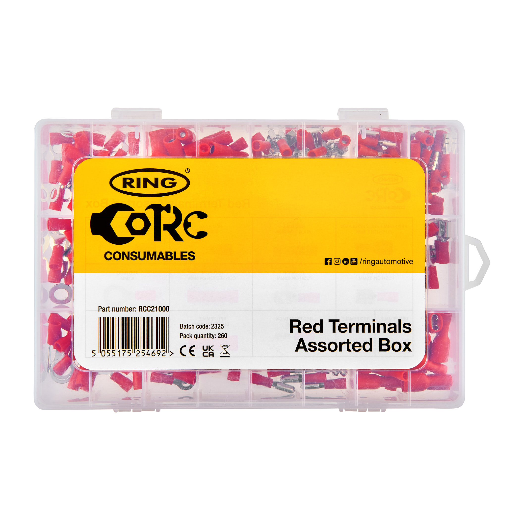 Ring Core Red Terminals RCC21000