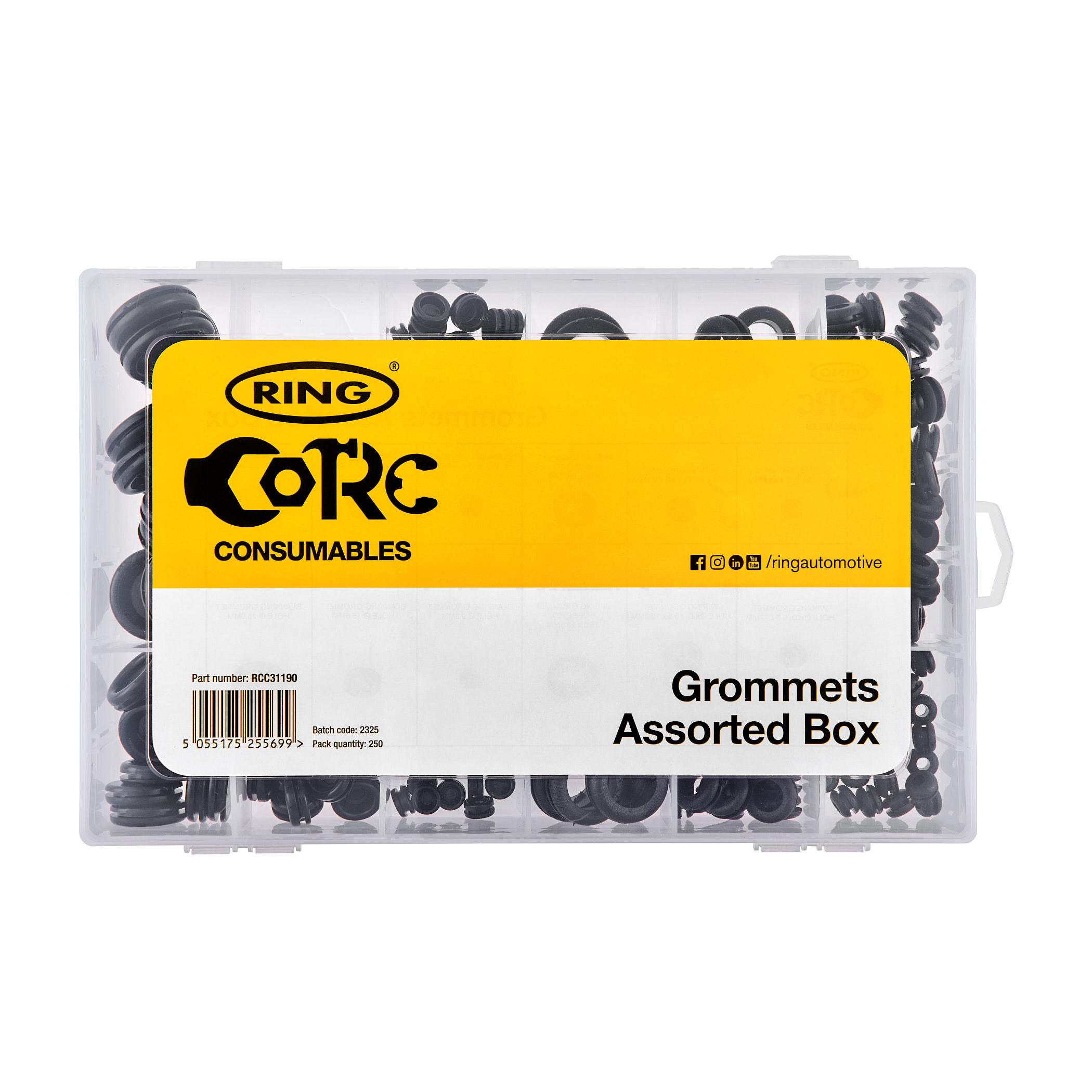 Ring Core Blanking & Wiring Grommets Assorted Pack RCC31190