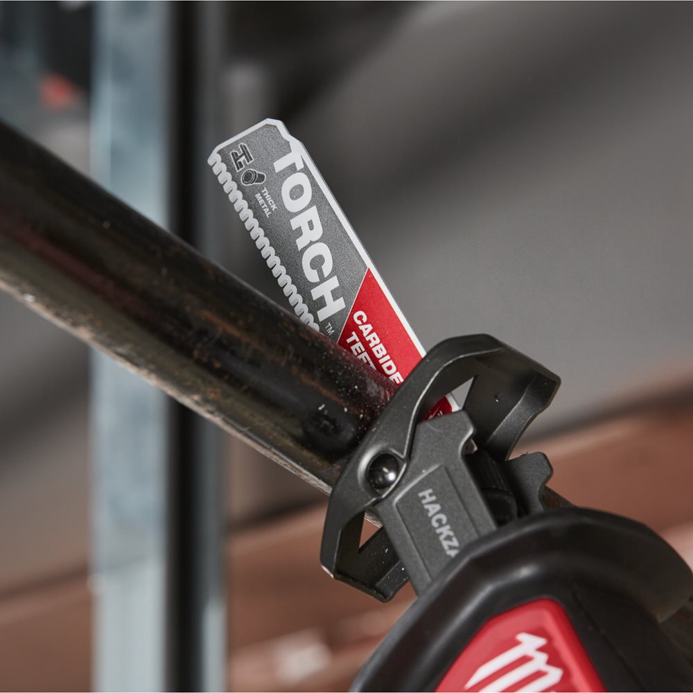 Carbide teeth provide for longest life in metals - up to 50x more life compared to Bi-Metal blades