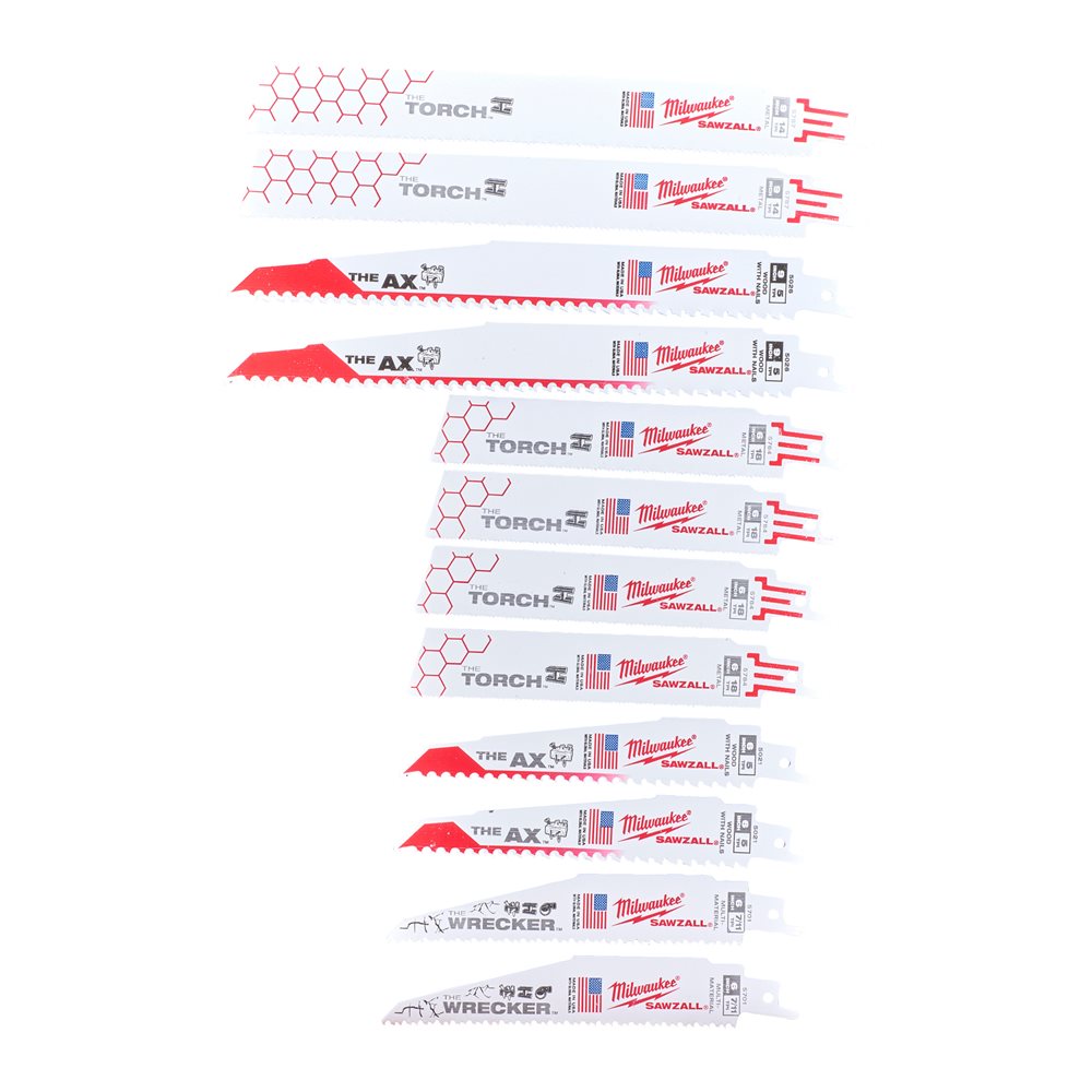 Milwaukee Reciprocating Saw Blades (12 Piece) 49472229