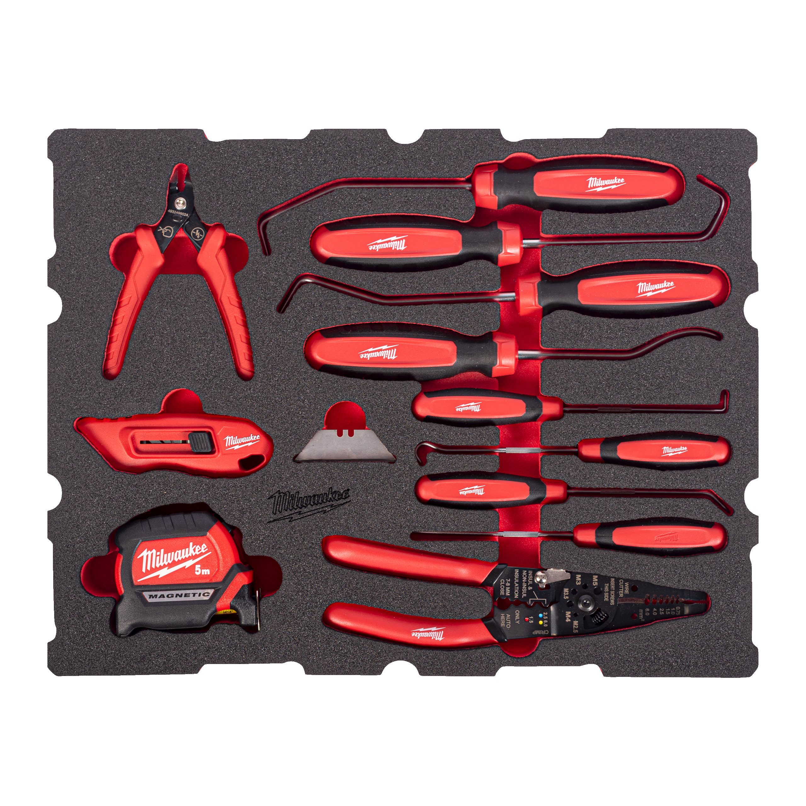 Milwaukee 17pc Hook and Pick Set PACKOUT Foam Insert 4932501877