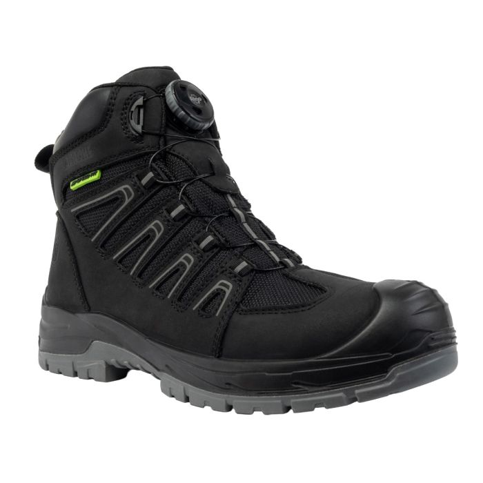 Apache Fort Waterproof Black Leather Fitgo Safety Work Boot