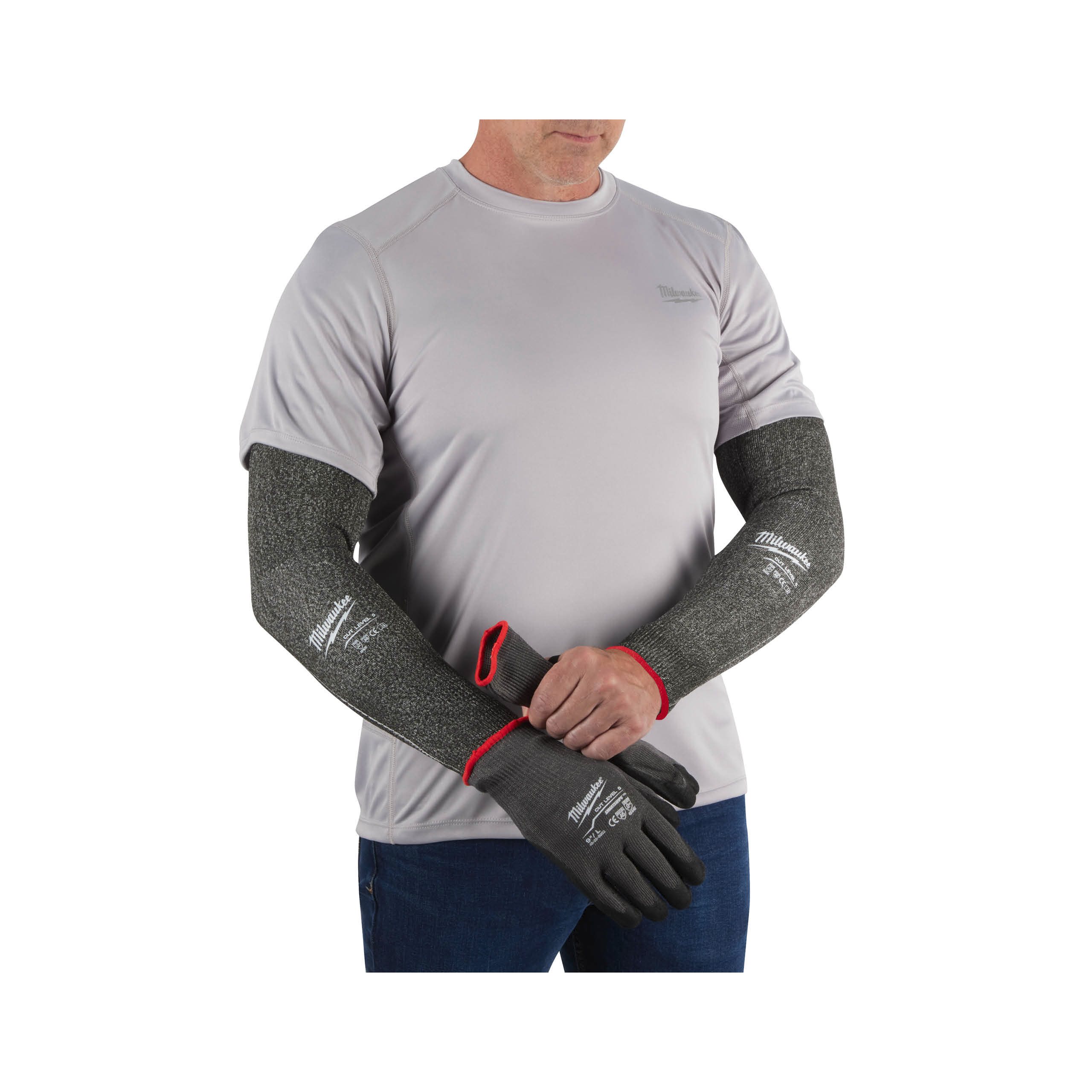 Protective sleeve ideal when carrying pipes and other sharper materials