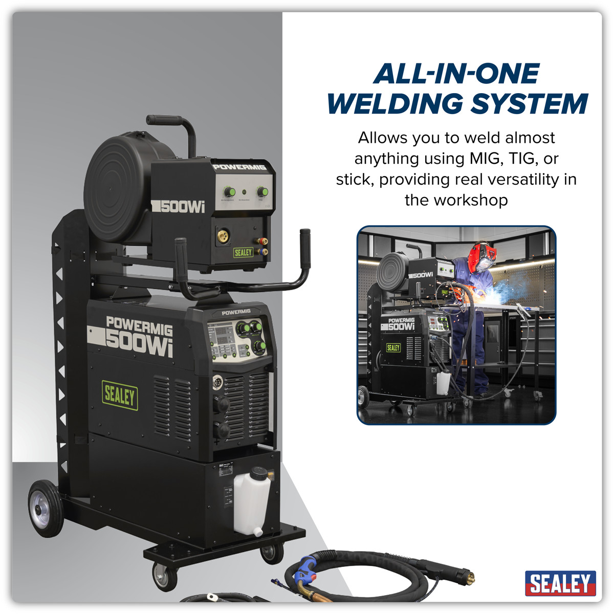All in one professional Sealey welder