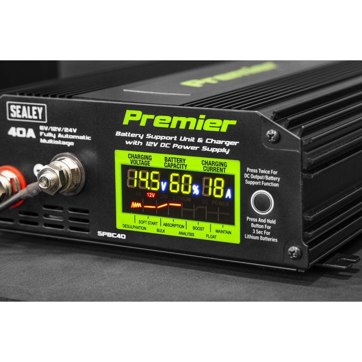 SPBC40 - Premier Battery Support Unit Charger & Maintainer 40A