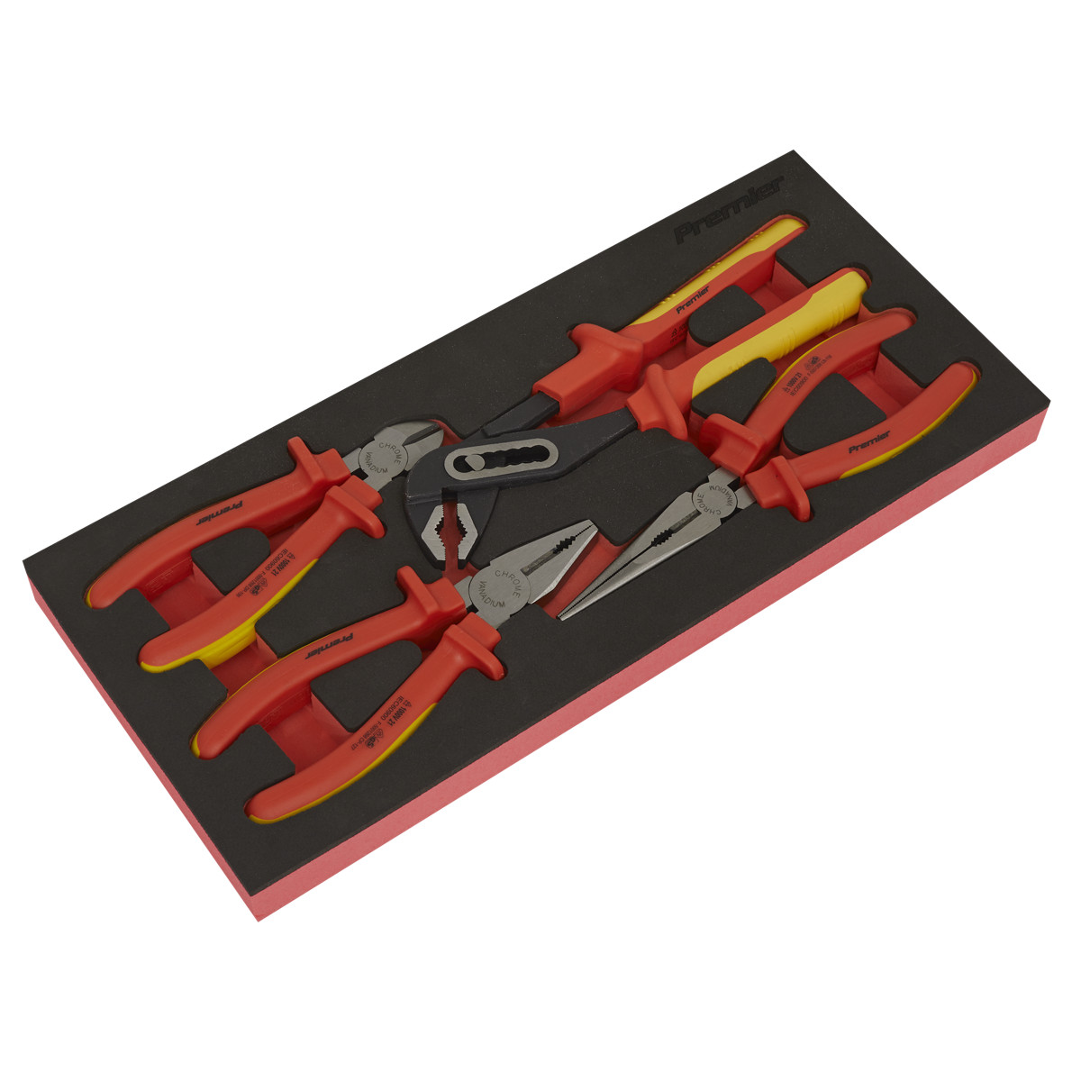 • TBTE07 - 4pc Insulated Pliers Set with Tool Tray - VDE Approved