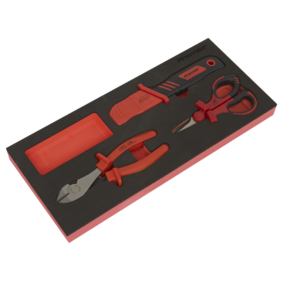 • TBTE09 - 3pc Insulated Cutting Set with Tool Tray - VDE Approved