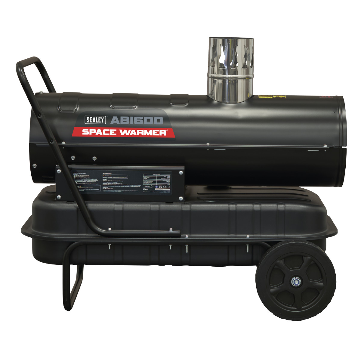 Sealey Space Warmer Indirect Kerosene/Diesel Heater with Wheels 68,000Btu/hr ABI600