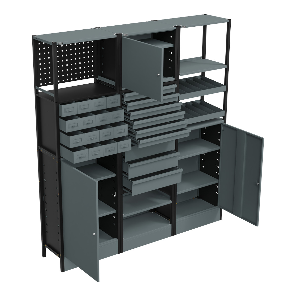 Sealey Modular Storage System Combo 1.74m APMRSTACK1