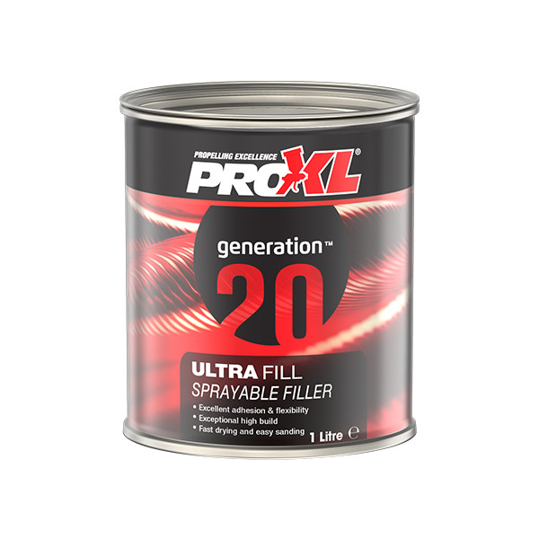 Pro Xl Ultrafill Sprayable 1 Litre Polyester Filler UFSFG20-1