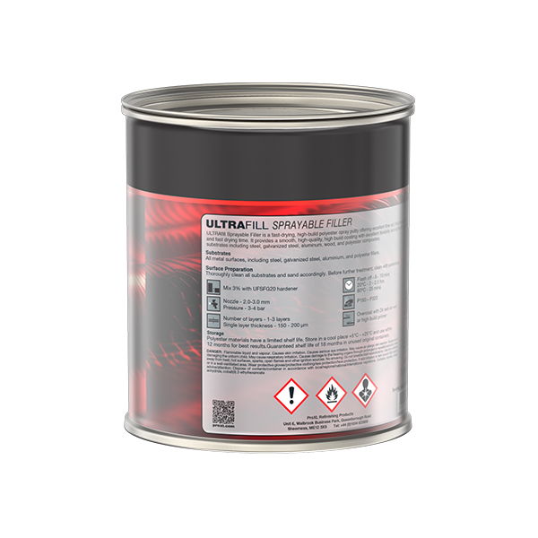 easy to use Sprayable fast-drying polyester filler