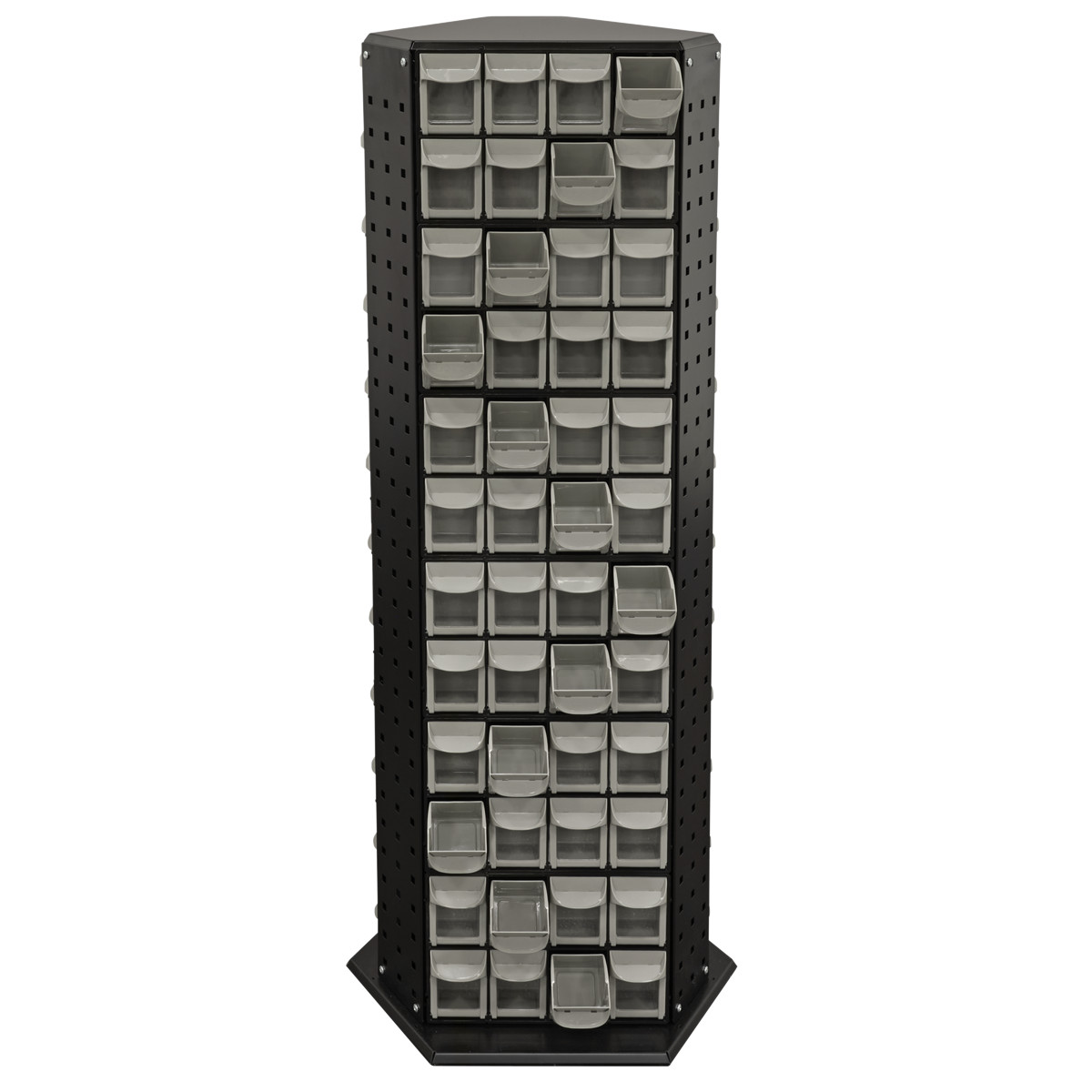 Sealey small part storage bins on a rotating system