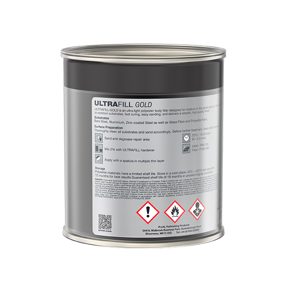 high-quality results on medium to fine automotive panel repairs with our ultra-light polyester body filler. Enjoy excellent adhesion, fast curing times, and easy sanding for precise shaping and a flawless finish