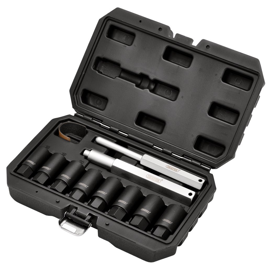 Draper Locking Wheel Nut Removal 10 Piece Set 12402