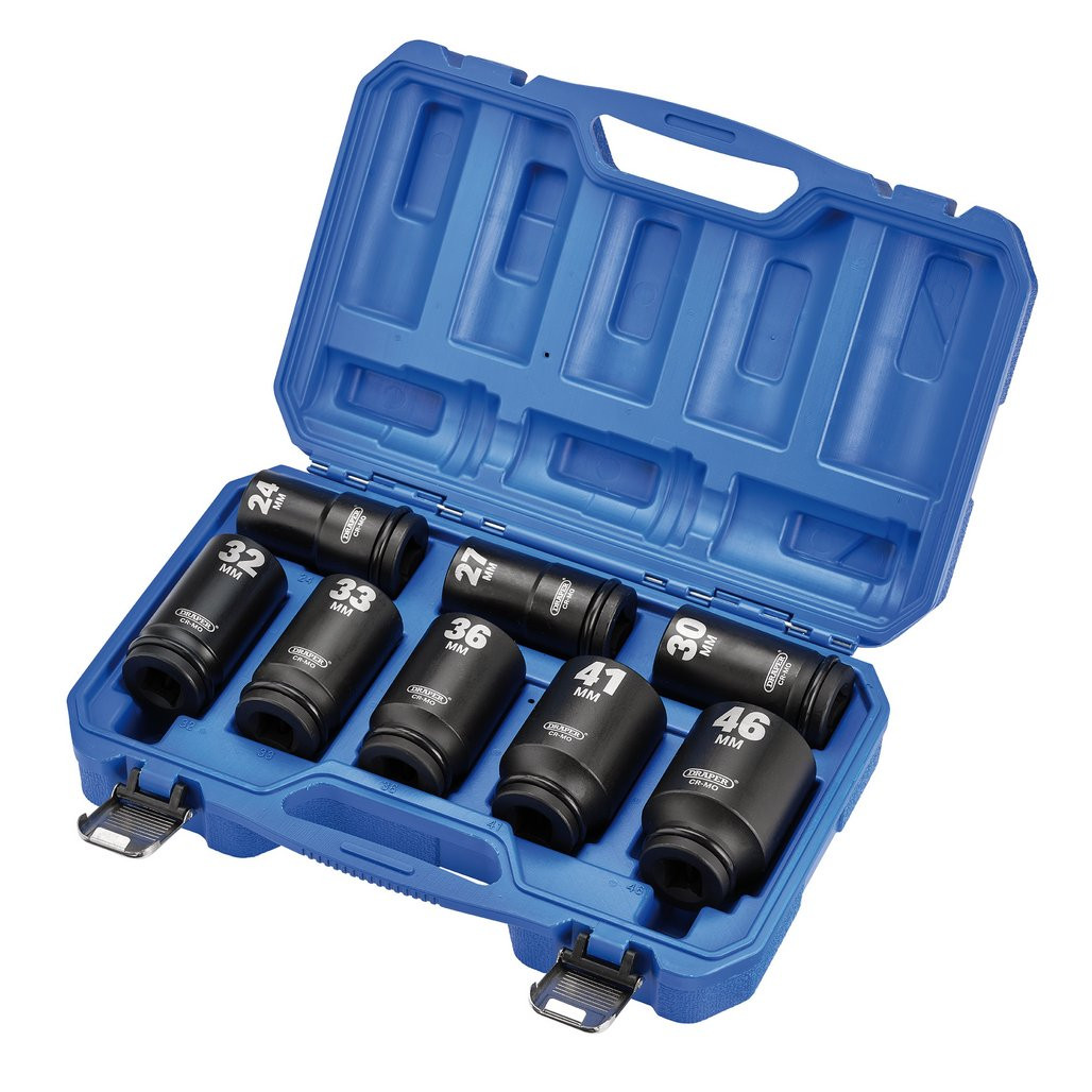 Draper  Deep Impact Socket 8 Piece Set, 3/4" Sq. Dr. 20208