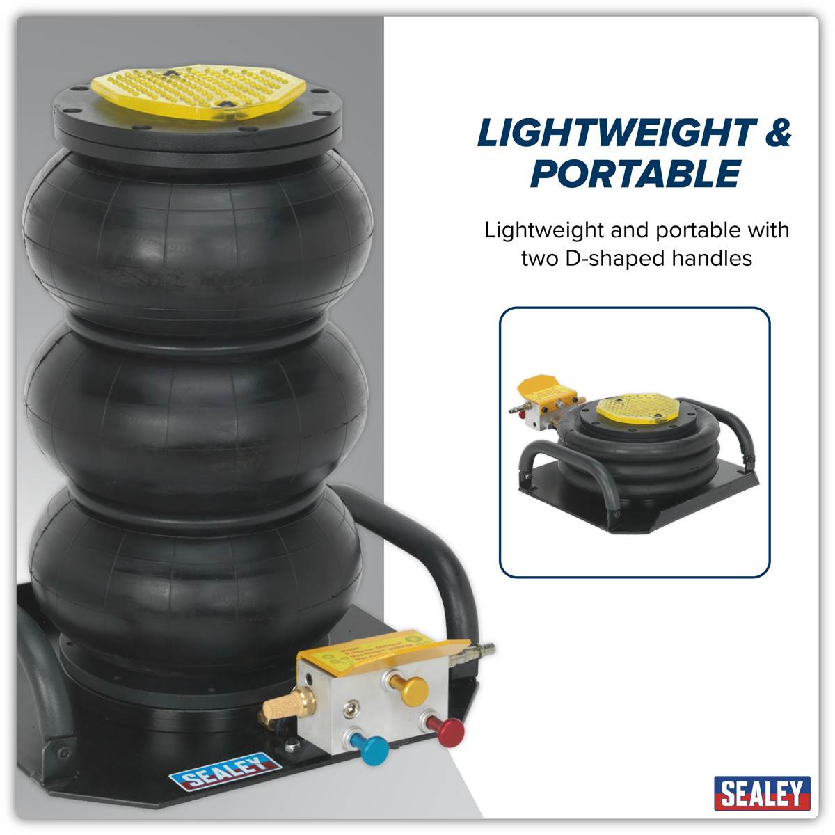 Sealey Premier Air Operated Fast 3-Stage Jack 3 Tonne PAFJ3S