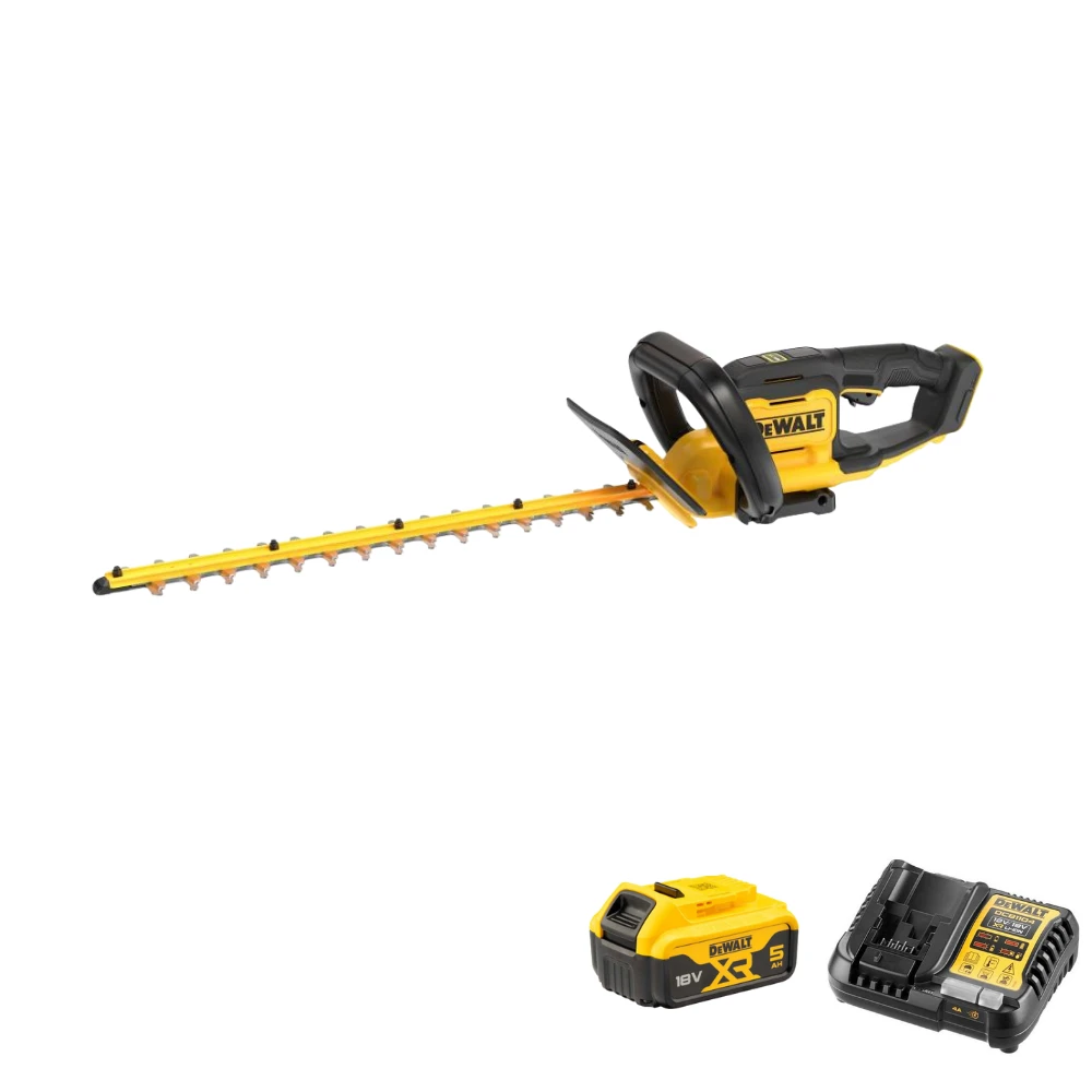 DeWalt 18v XR DCMHT564 55cm Cordless Hedge Trimmer Kit
