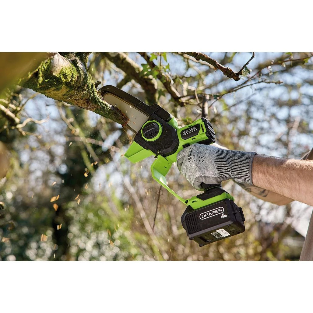 Draper 18V Brushless Cordless Mini Pruner Saw Kit 31872