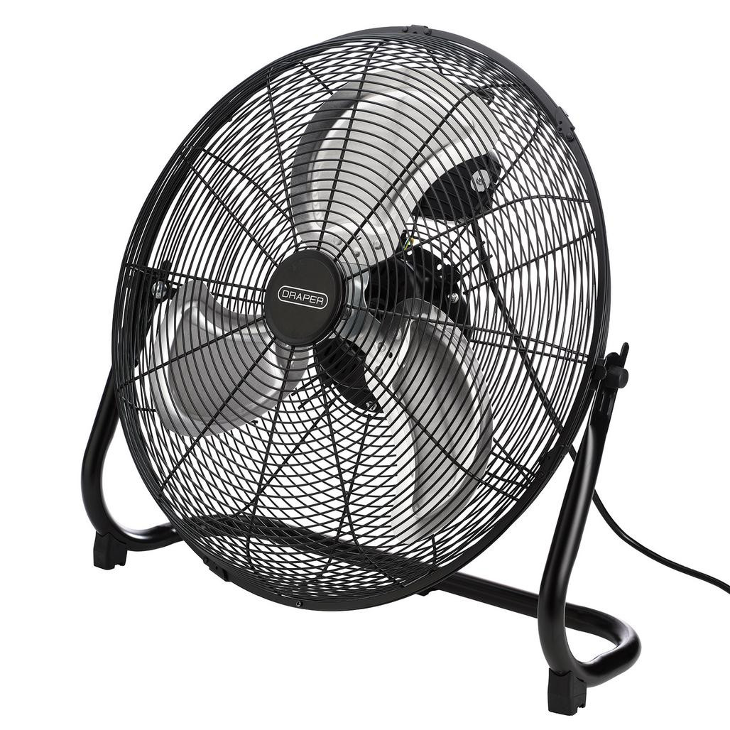 Draper 230V High Velocity Floor Fan, 18" 95W 31855