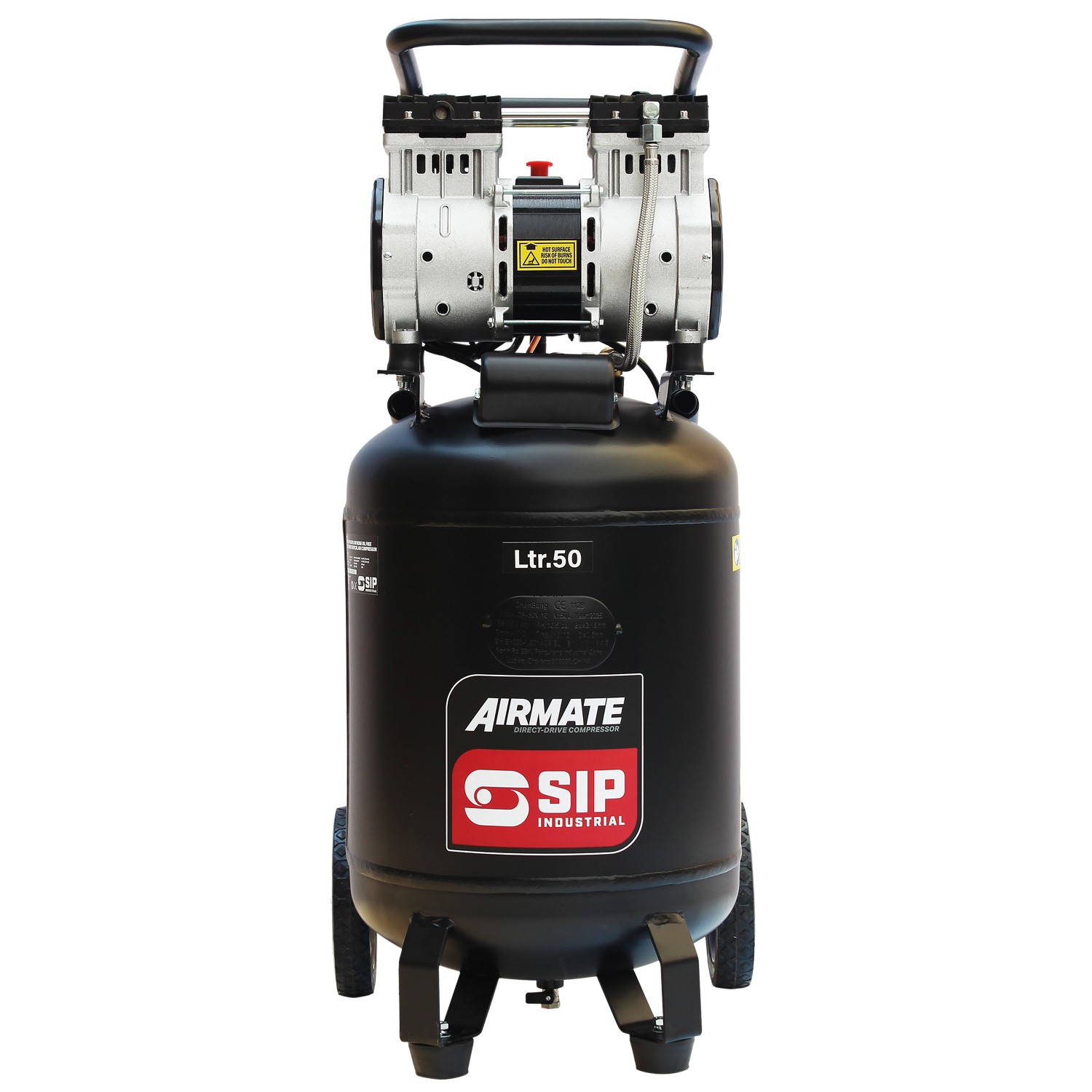 SIP DD 2hp 50ltr Low Noise Vertical Compressor 05483