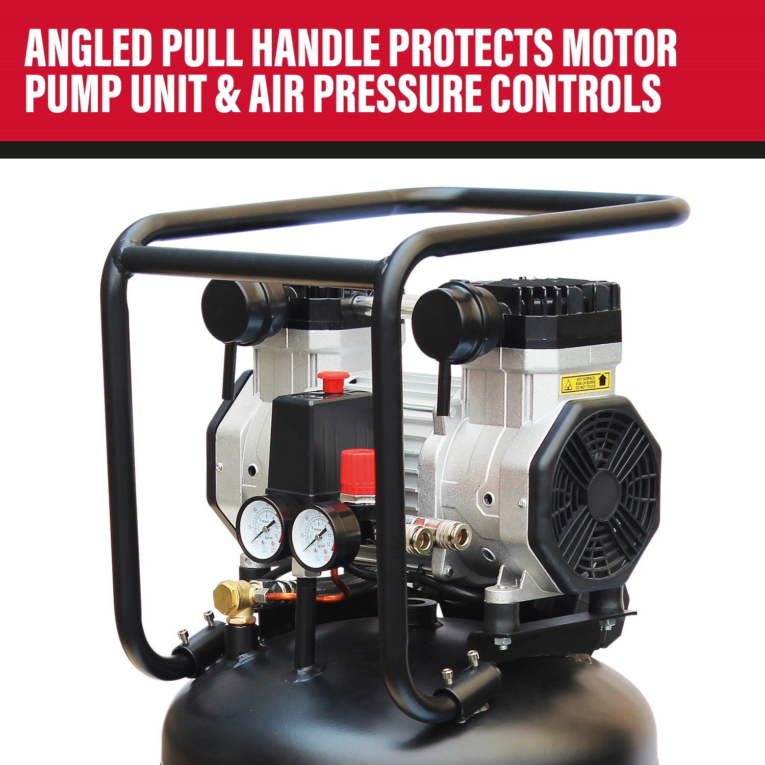 SIP DD 3hp 100ltr Low Noise Vertical Compressor 05484