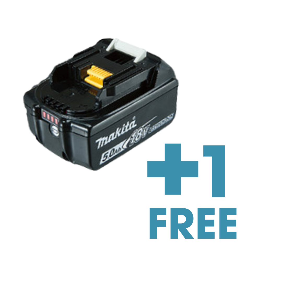 Makita 18v LXT 5.0Ah x4 Batteries Kit with Charger 197627-6