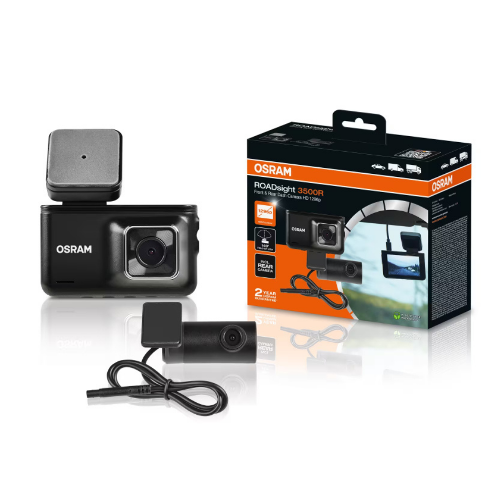 HD Front & rear dash cameras