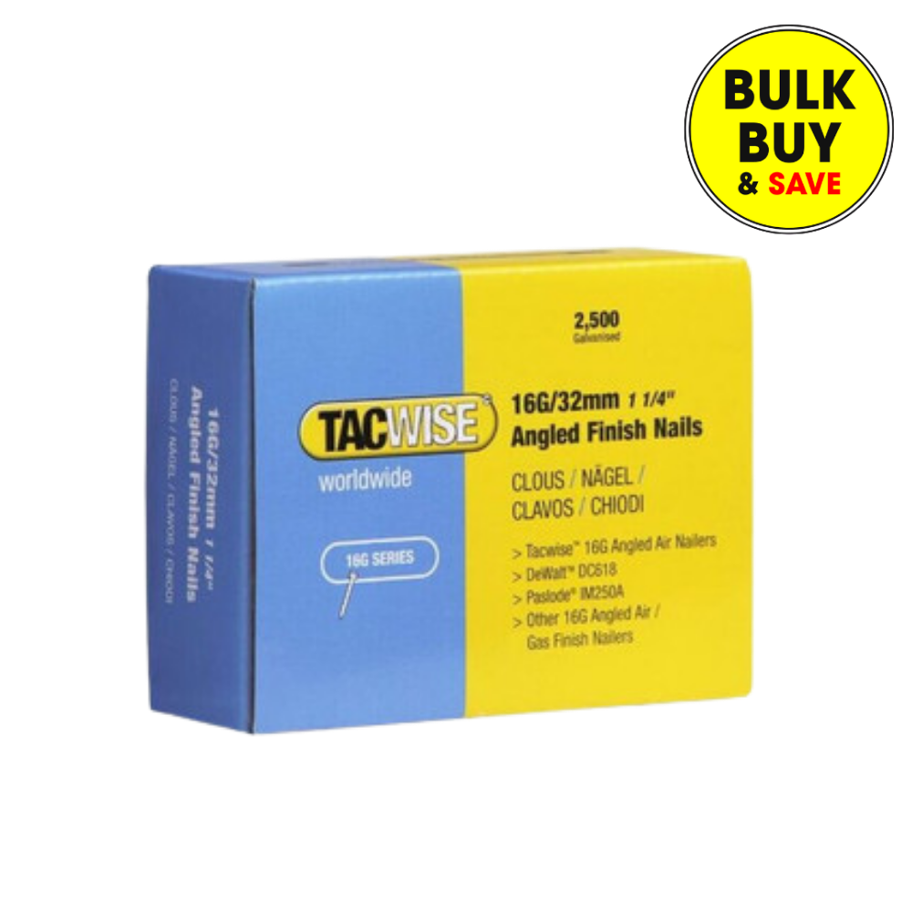 Tacwise 16G/32mm Galvanised Angled  Finish Nails 0769