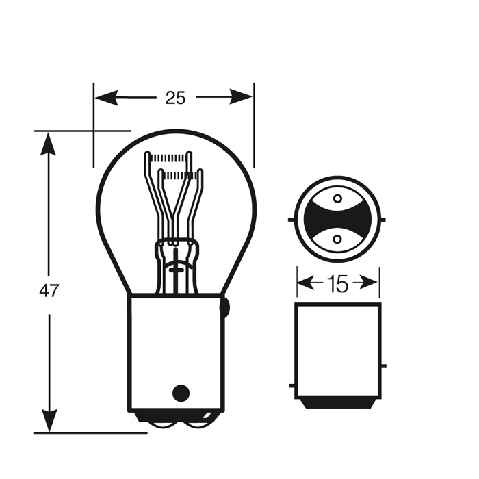 Replacement stop & Tail car light bulbs