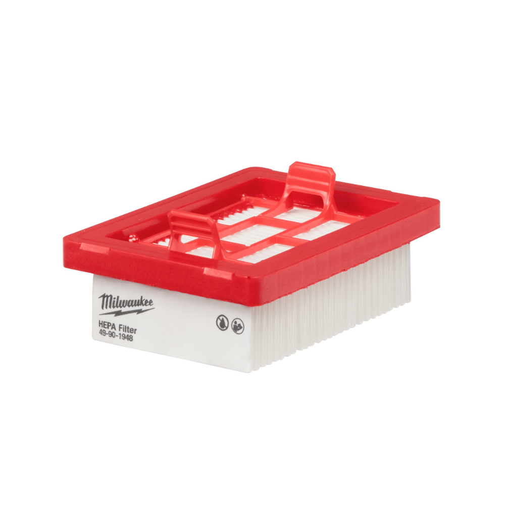 Highly efficient filter collects 99.97 % of airborne particles down to 0.3 microns and is rated as L class