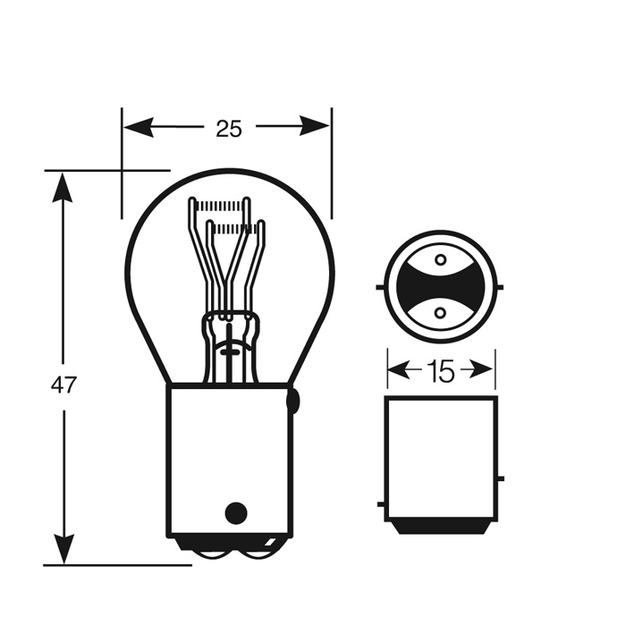 Replacement Fog and Tail light bulb