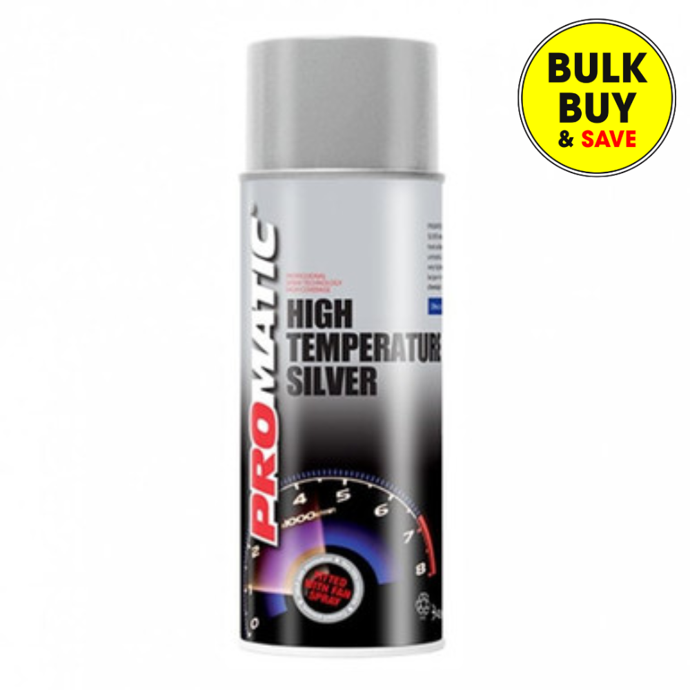 ProMatic  High Temperature Silver Aerosol Paint 400ml HTS400