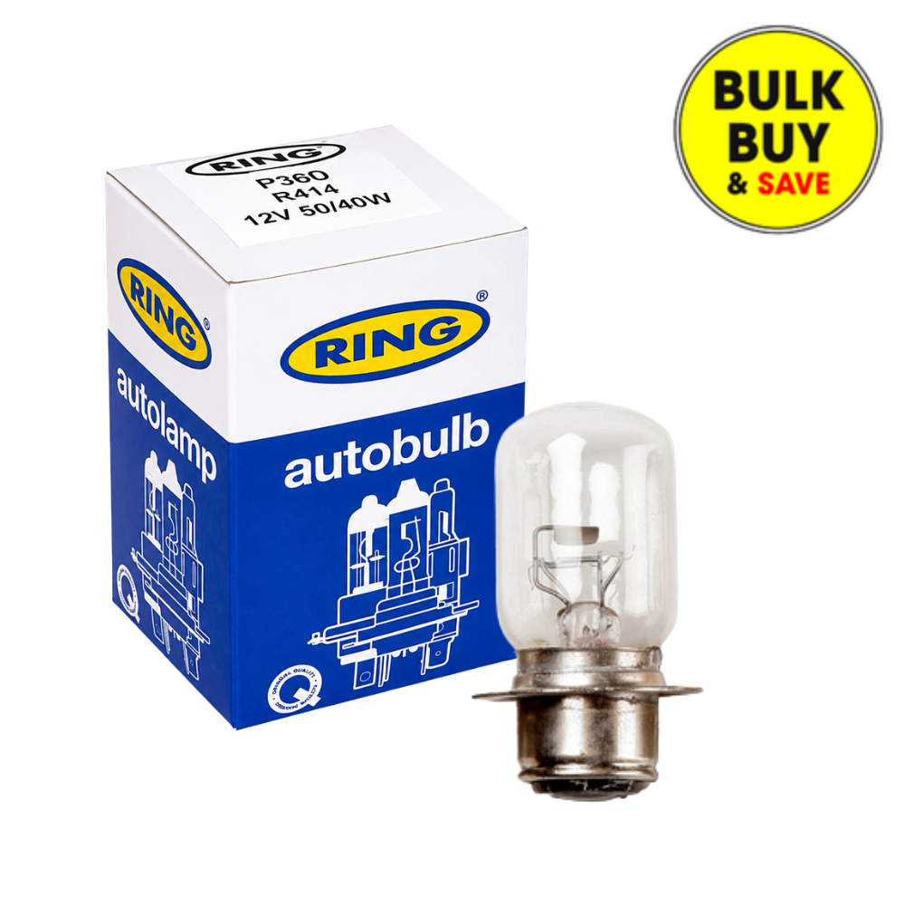 BULK BUY Ring 12V 50/40W Headlight Bulb R414