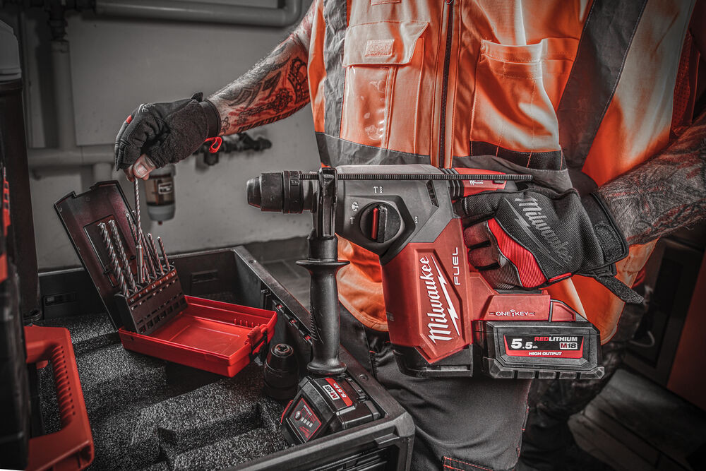 Milwaukee M18 ONE-KEY SDS+ Hammer Drill M18ONEFHX-0