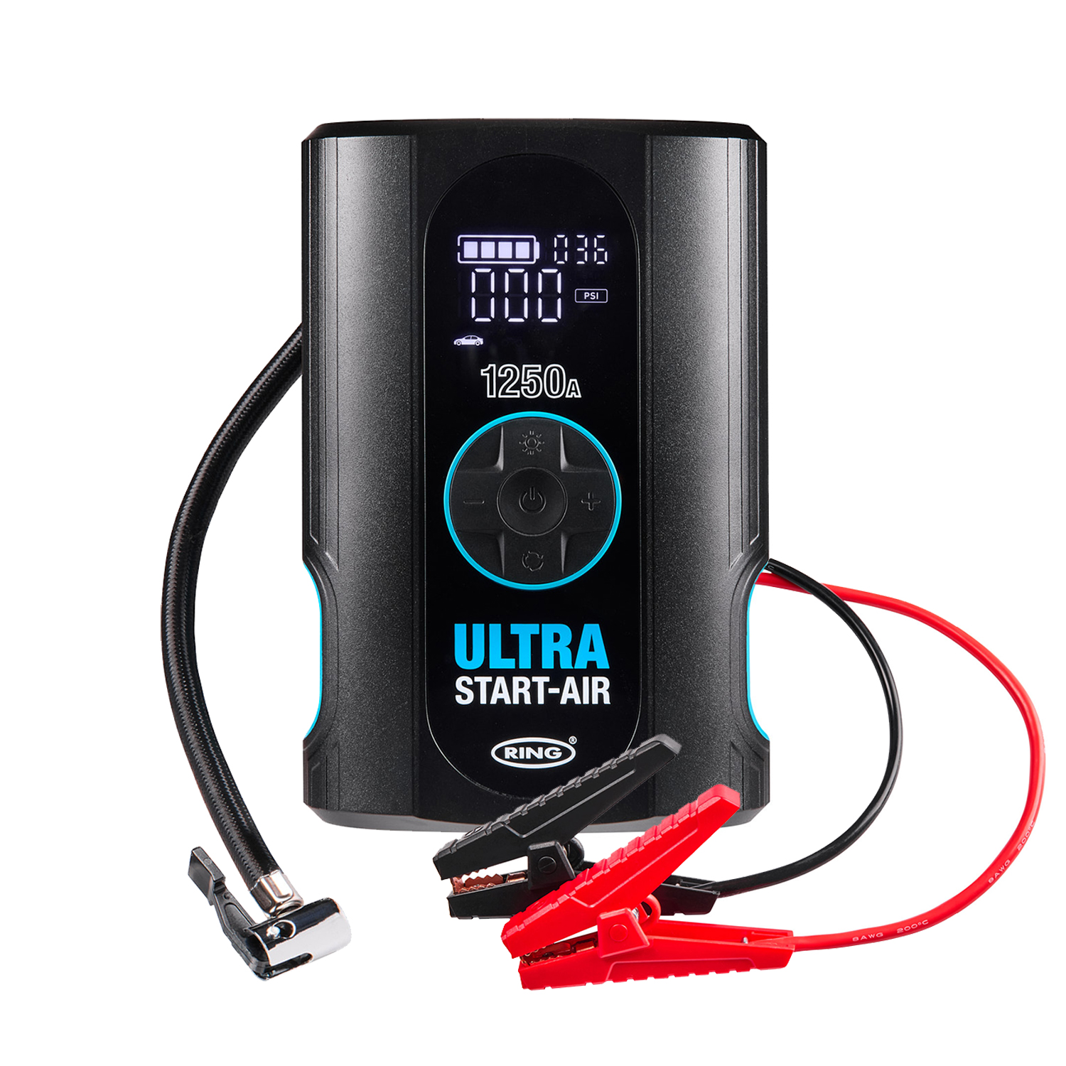 Ring Ultrastart-Air 1250A Jump Starter & Tyre Inflator RJSTI030
