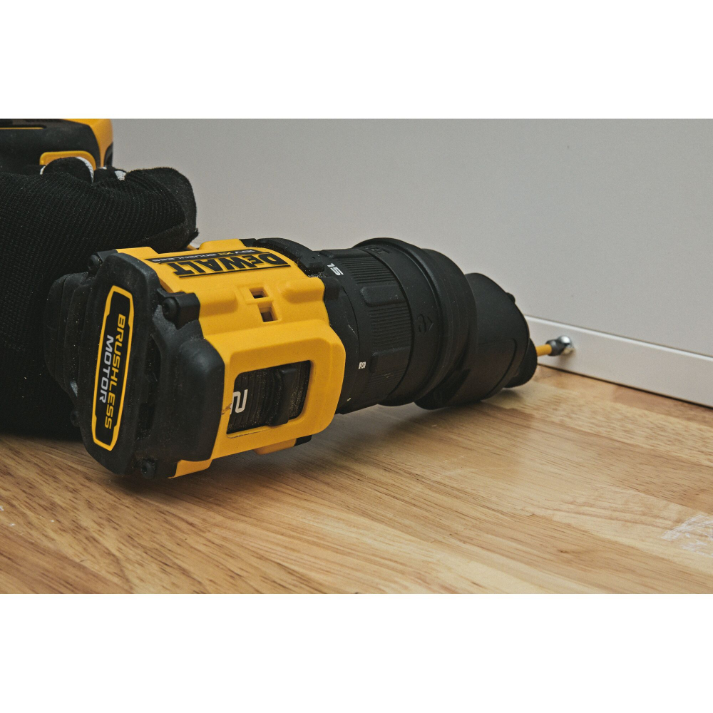 DeWalt ultra compact drill driver with 4 INTERCHANGABLE HEADS: Right Angle Head / Offset Head / Traditional Chuck / 1/4 in. Hex Quick Release Bit Holder